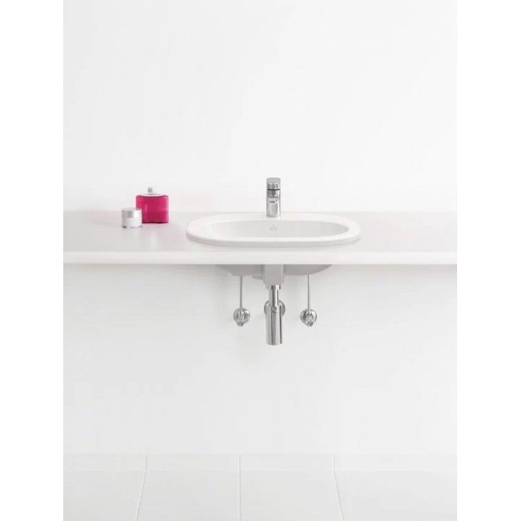 Vannas istabas iebūvējamā izlietne Villeroy & Boch O.Novo 56x40.5 cm, 41615601 Vannas istabas iebūvējamā izlietne Villeroy & Boch O.Novo 56x40.5 cm, 41615601