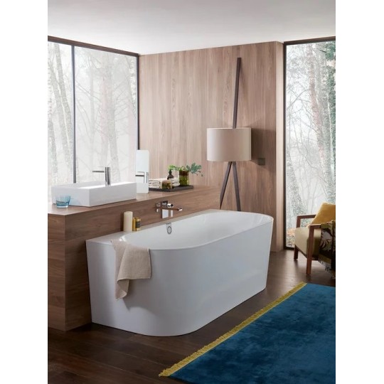 Brīvi stāvoša vanna Villeroy & Boch Oberon 2.0 Duo WALL 1800x800mm, ar sifonu