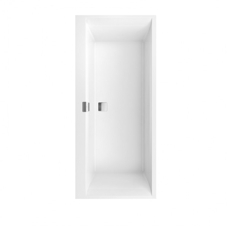 Taisnstūra vanna Villeroy & Boch Squaro Edge 12 Duo 170x75 cm, ar kājām un sifonu