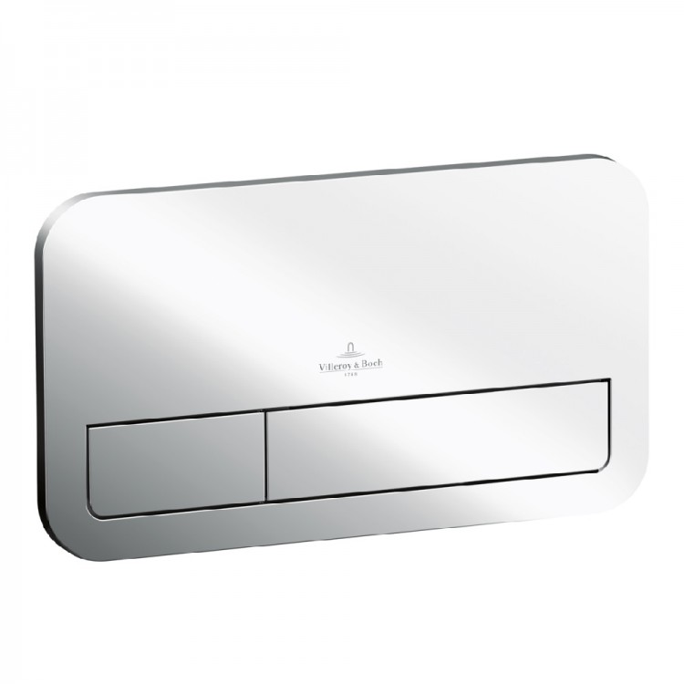 Noskalošanas taustiņš Villeroy Boch E200, hroms 92249061 Noskalošanas taustiņš Villeroy Boch E200, hroms 92249061