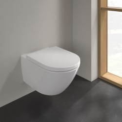 Tualetes pods piekaramais Villeroy&Boch Subway 3.0 Rimless TwistFlush ar Soft Close vāku, 4670TS01