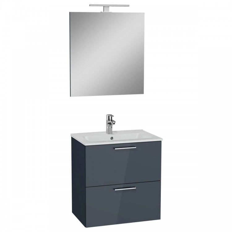 Vitra Vannas istabas mēbeļu komplekts MIA 60cm, antracīts Vitra Vannas istabas mēbeļu komplekts MIA 60cm, antracīts