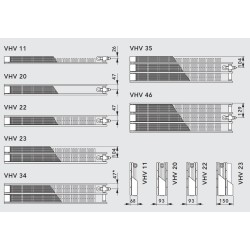 Tērauda paneļu apkures konvektors Vogel&Noot VONARIS 22 214x2200