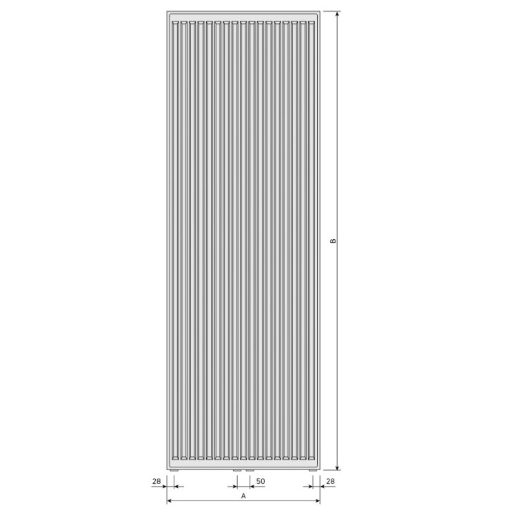 Radiators Vogel & Noot VERTICAL 21 1950x450
