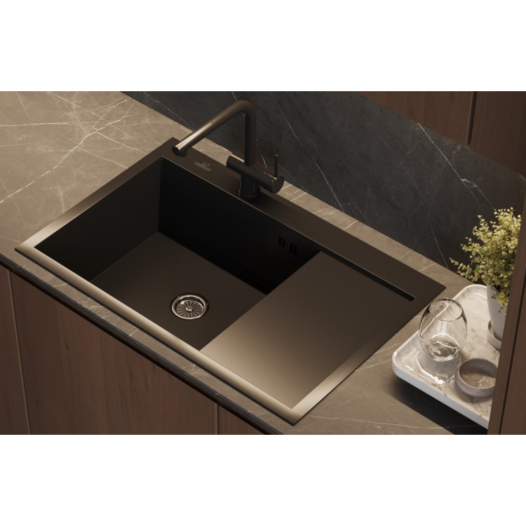 Virtuves izlietne Wisent 78x51cm, W37851B-L Virtuves izlietne Wisent 78x51cm, W37851B-L