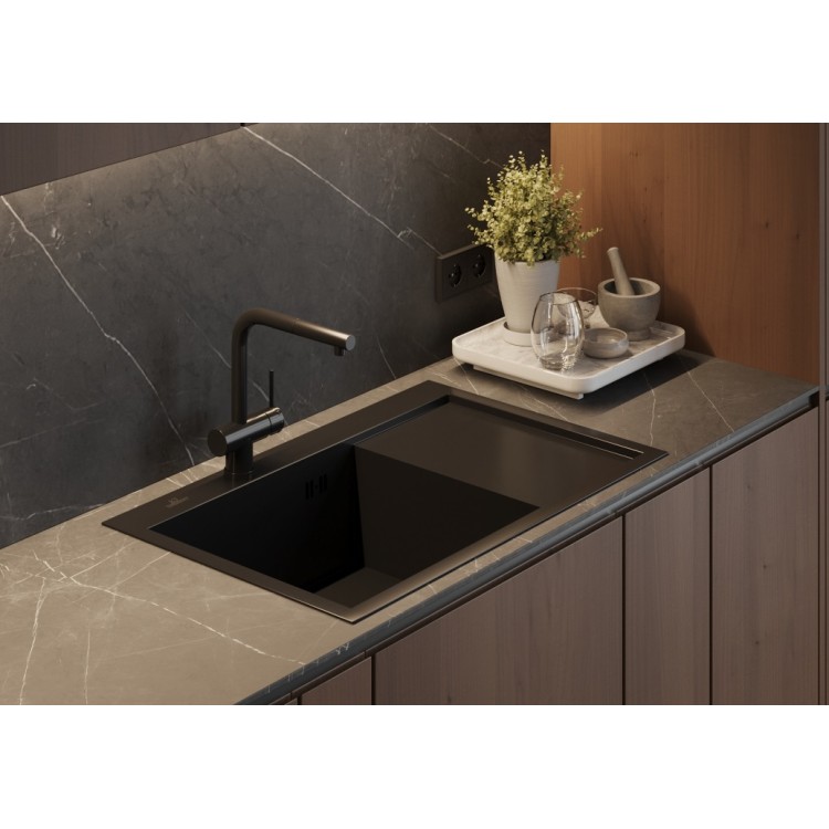 Virtuves izlietne Wisent 78x51cm, W37851B-L Virtuves izlietne Wisent 78x51cm, W37851B-L