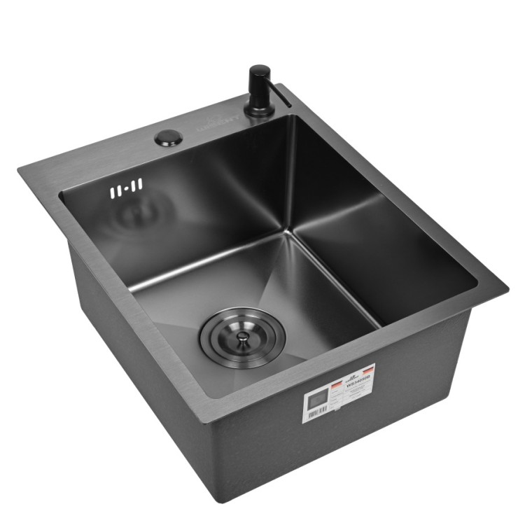 Virtuves izlietne Wisent 40x50cm ar dozatoru, grafīts WS34050B