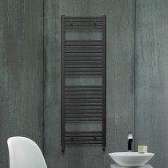 Dvieļu žāvētājs Zehnder AURA 1217x450mm, melns matēts