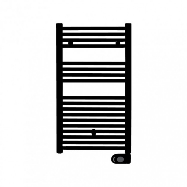 Elektriskais dvieļu žāvētājs Zehnder Aura 500x906 mm 500W, melns matēts Elektriskais dvieļu žāvētājs Zehnder Aura 500x906 mm 500W, melns matēts