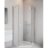 Dušas stūris piecstūru Radaway Essenza New PTJ 80x100 cm