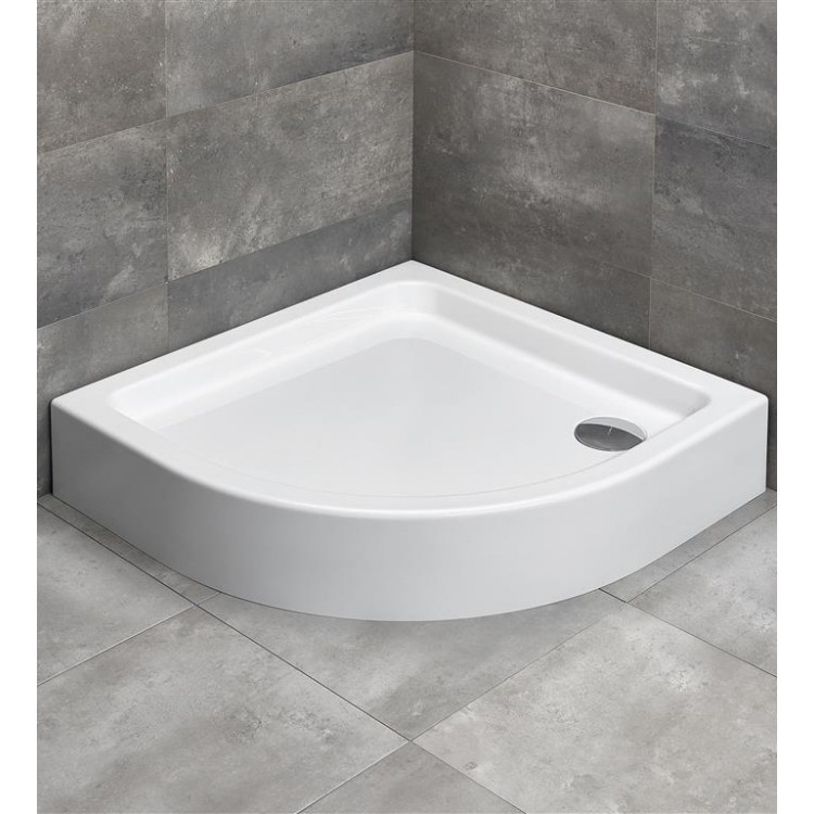 Dušas paliktnis pusapaļš Radaway Laros Compact A 85x85 ,balts