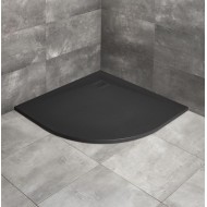 Dušas paliktnis pusapaļš Radaway KYNTOS A 90x90cm, melns