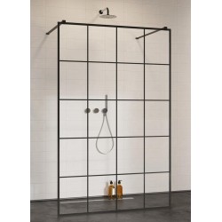 Dušas siena Radaway Modo New Black I Factory 120x200cm