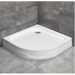Dušas paliktnis pusapaļš Radaway Rodos A Compact 80x80 ,balts