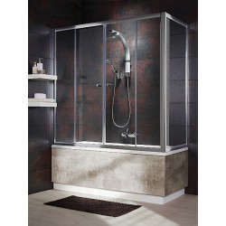 Vannas sieniņa ar bīdāmām durvīm Radaway Vesta DWD+S 150x70cm