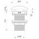 Sifona izplūde Ravak, balts, X01695 Sifona izplūde Ravak, balts, X01695