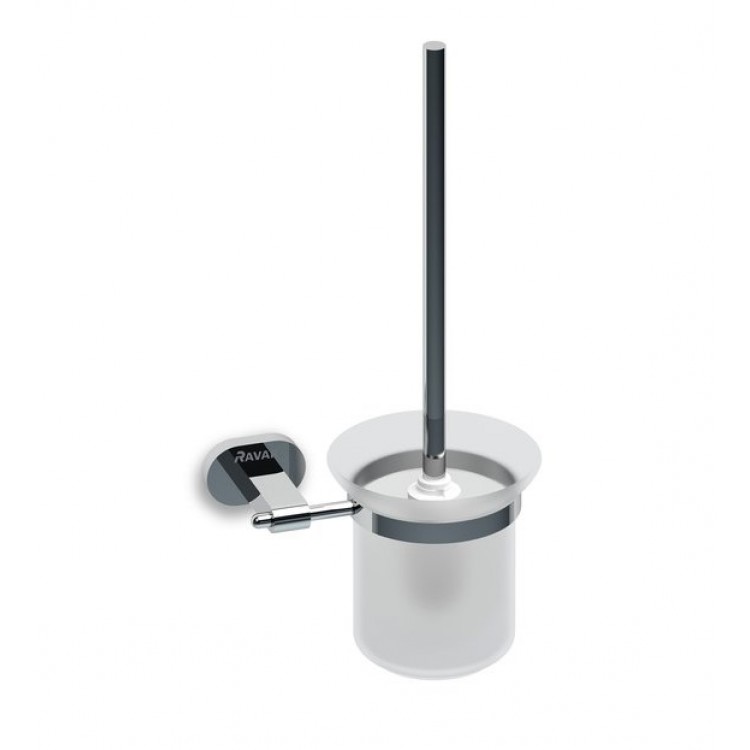Tualetes birste ar turētāju Ravak Chrome, hroms CR 410.00 Tualetes birste ar turētāju Ravak Chrome, hroms CR 410.00