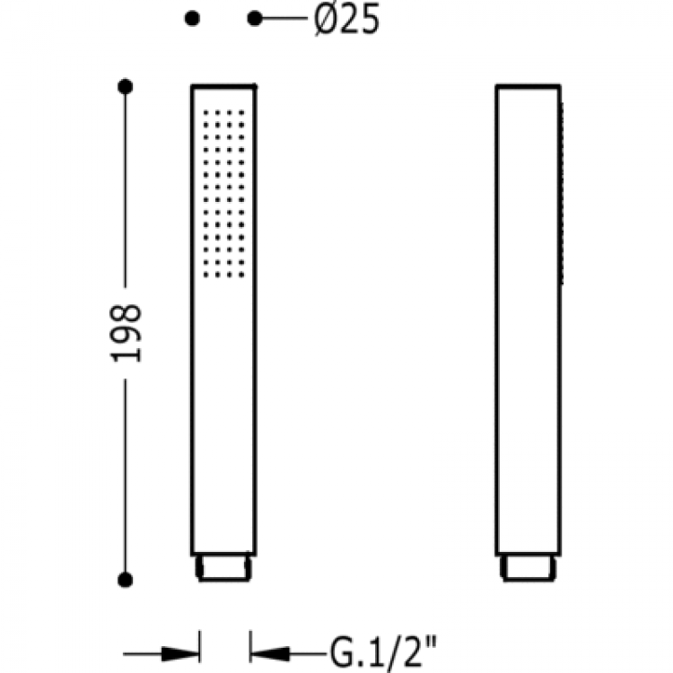 Rokas duša TRES TUB, hroms, 913412380