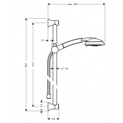 Dušas komplekts Hansgrohe Raindance Classic 100 Air 3jet 2784100