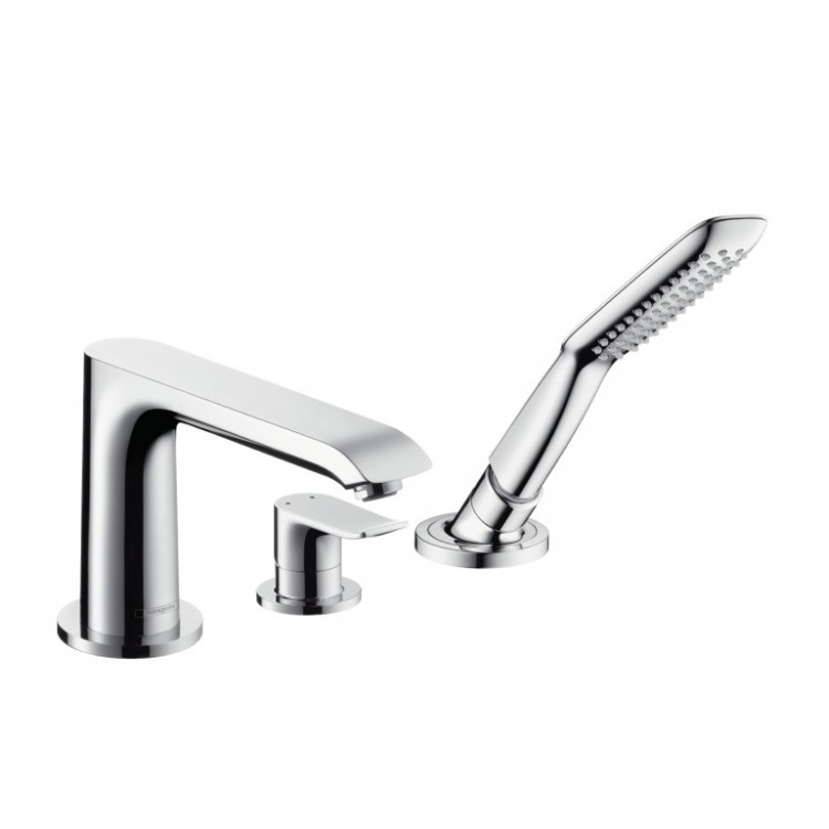 Vannas maisītājs uz vannas malas Hansgrohe Metris 3-daļīgs, 31190000 Vannas maisītājs uz vannas malas Hansgrohe Metris 3-daļīgs, 31190000