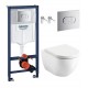 Komplekts Ravak Chrome RimOff+Grohe Rapid SL 3in1