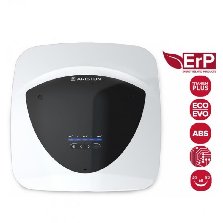 Elektriskais ūdens sildītājs (boileris) Ariston Andris Lux Eco 10 L virs izlietnes 11011 Elektriskais ūdens sildītājs (boileris) Ariston Andris Lux Eco 10 L virs izlietnes 11011