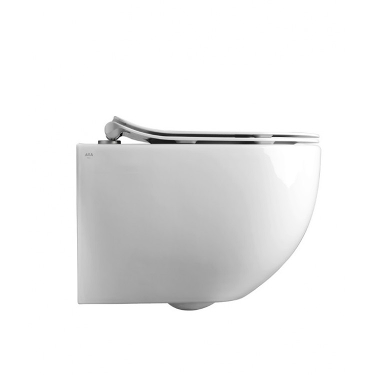 Tualetes pods piekaramais AXA Glomp No-Rim ar Soft Close vāku