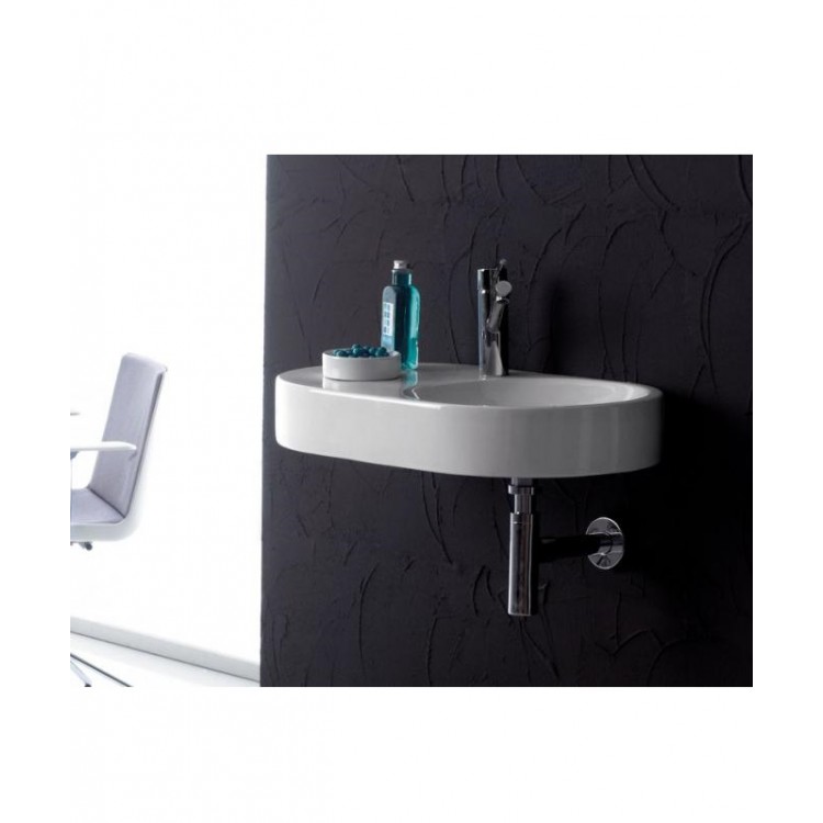 Vannas istabas uzliekamā izlietne Bathco Marbella 65x40cm, 0065 Vannas istabas uzliekamā izlietne Bathco Marbella 65x40cm, 0065
