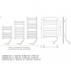 Elektriskais dvieļu žāvētājs POP STAR 500x1295mm 600W, balts C35 Elektriskais dvieļu žāvētājs POP STAR 500x1295mm 600W, balts C35