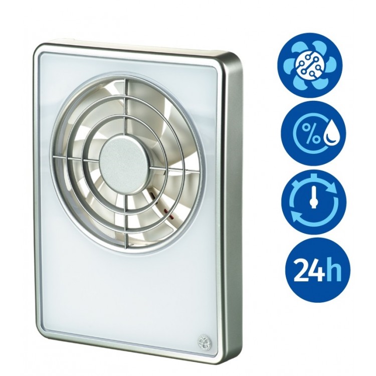 Sadzīves ventilators Blauberg SMART 100/125 ar taimeri, mitruma sensors Sadzīves ventilators Blauberg SMART 100/125 ar taimeri, mitruma sensors