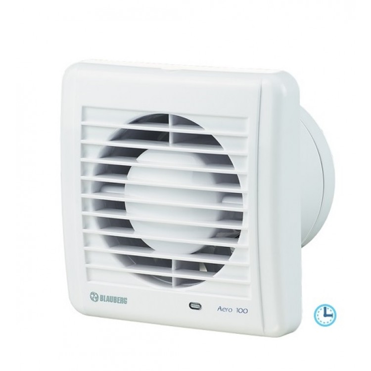 Sadzīves ventilators Blauberg Aero 100T ar taimeri Sadzīves ventilators Blauberg Aero 100T ar taimeri