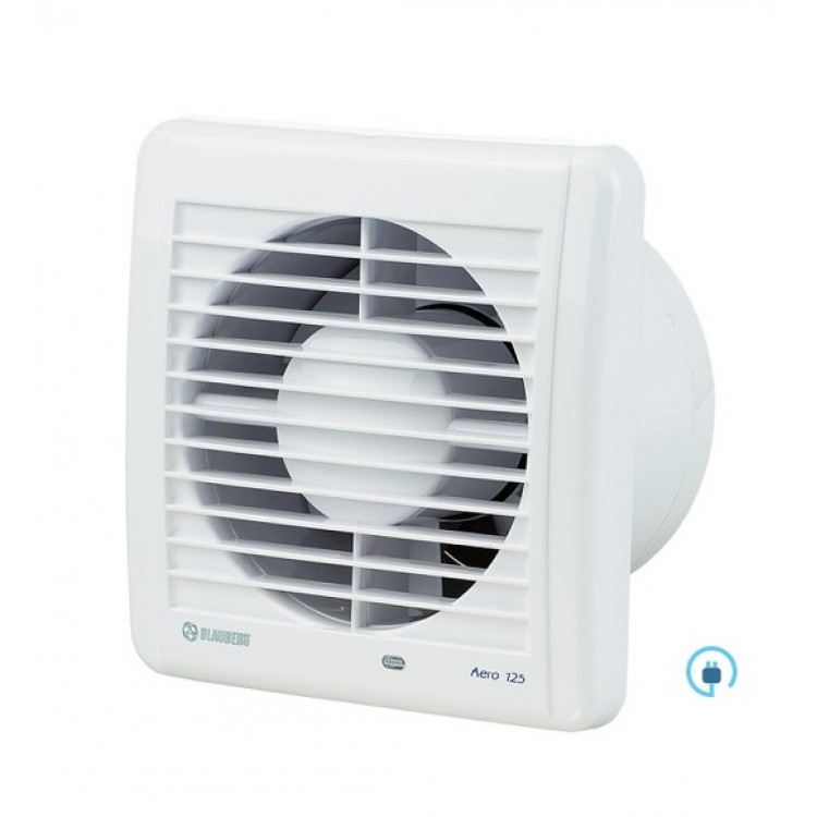 Sadzīves ventilators Blauberg Aero 125S ar slēdzi Sadzīves ventilators Blauberg Aero 125S ar slēdzi