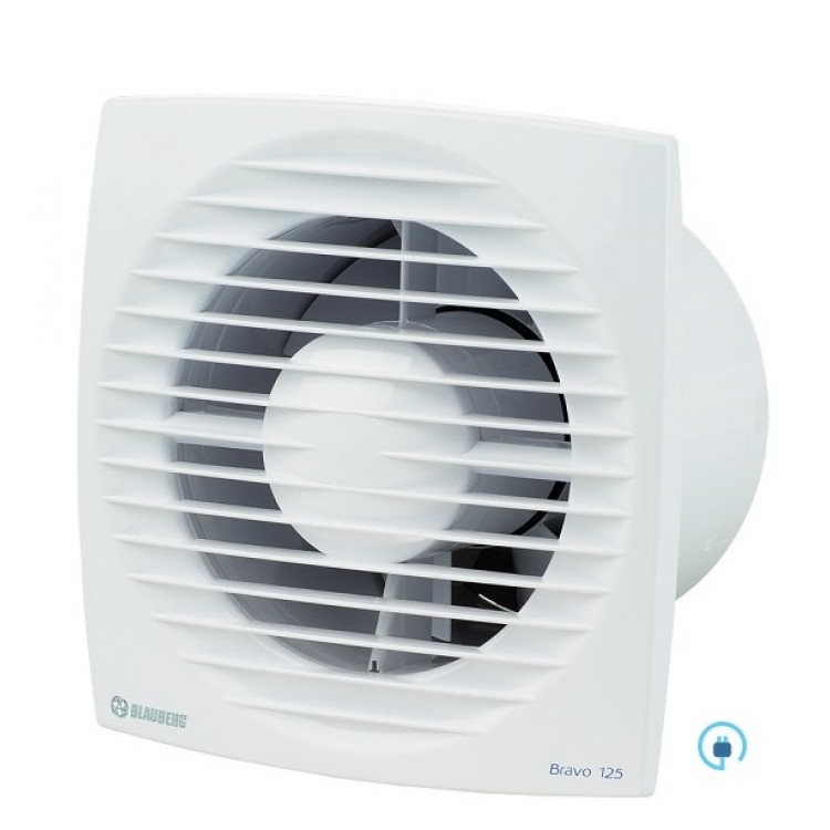 Sadzīves ventilators Blauberg Bravo 125S ar slēdzi Sadzīves ventilators Blauberg Bravo 125S ar slēdzi