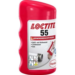 LOCTITE 55 Cauruļu un vītņu blīvēšanas aukla 160m LOCTITE 55 Cauruļu un vītņu blīvēšanas aukla 160m