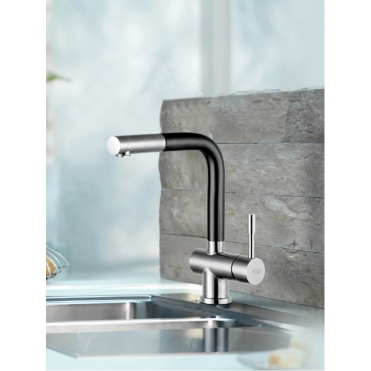 Virtuves izlietnes maisītājs ar izvelkamu izteku BLUE WATER CORSA-INOX Virtuves izlietnes maisītājs ar izvelkamu izteku BLUE WATER CORSA-INOX