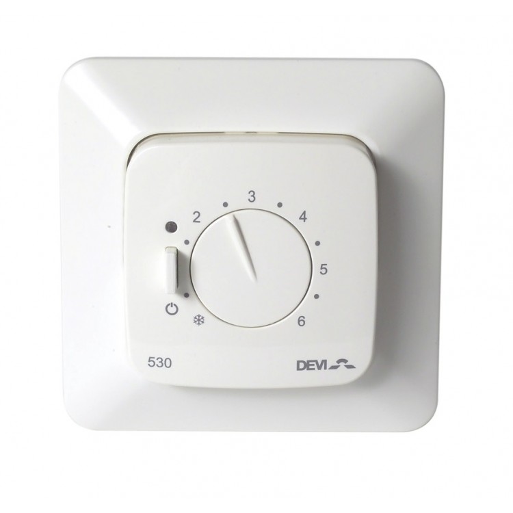 Zemapmetuma termoregulators DEVIreg 530, 140F1032 Zemapmetuma termoregulators DEVIreg 530, 140F1032