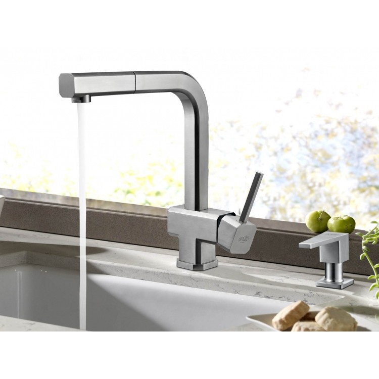 Šķidro ziepju dozators BLUE WATER DISP-INOX KV, nerūsējošs tērauds Šķidro ziepju dozators BLUE WATER DISP-INOX KV, nerūsējošs tērauds