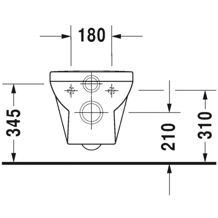Tualetes pods piekaramais Duravit DuraStyle Basic Rimless ar Soft Close vāku, 45620900A1 Tualetes pods piekaramais Duravit DuraStyle Basic Rimless ar Soft Close vāku, 45620900A1