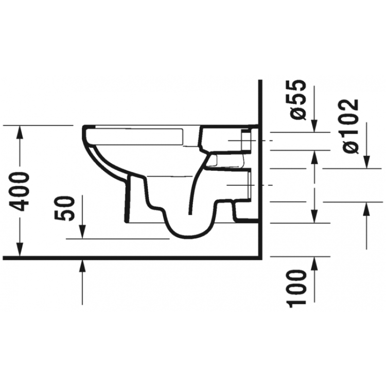 Tualetes pods piekaramais Duravit DuraStyle Basic Rimless ar Soft Close vāku, 45620900A1 Tualetes pods piekaramais Duravit DuraStyle Basic Rimless ar Soft Close vāku, 45620900A1