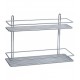 Plaukts divdaļīgs Duschy metāla 40x11х36 cm, 582-90 Plaukts divdaļīgs Duschy metāla 40x11х36 cm, 582-90