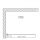 Dušas siena Duschy Wall 100 cm, tonēts stikls 5222-100 Dušas siena Duschy Wall 100 cm, tonēts stikls 5222-100