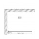 Dušas siena Duschy Wall 80 cm, caurspīdīgs stikls 5221-80 Dušas siena Duschy Wall 80 cm, caurspīdīgs stikls 5221-80