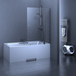 Vannas sieniņa Stikla Serviss ESTETICO Plus 1000mm