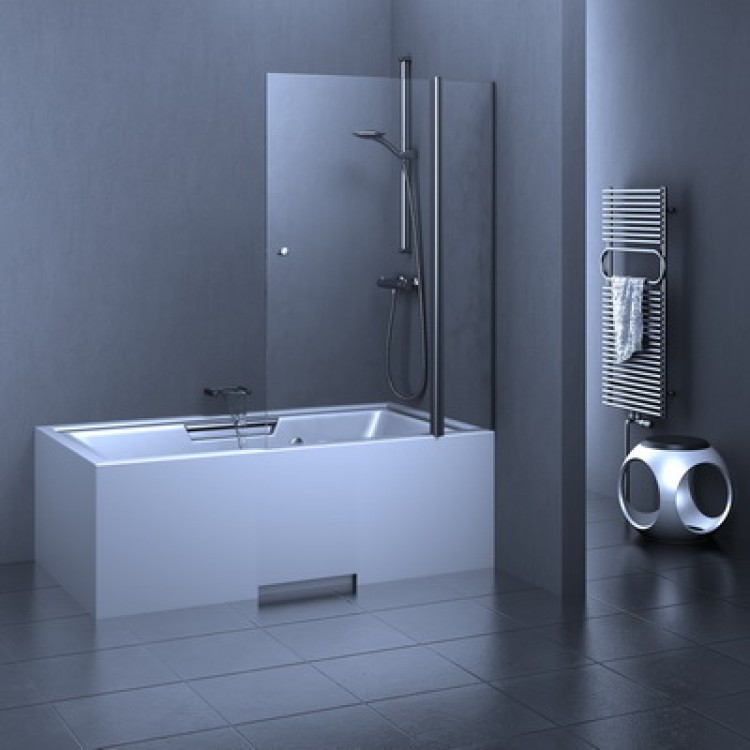 Vannas sieniņa Stikla Serviss ESTETICO Plus 800mm