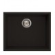 Virtuves izlietne Elleci Quadra-105 Keratek 540x440 mm, pabūvējama, melna Virtuves izlietne Elleci Quadra-105 Keratek 540x440 mm, pabūvējama, melna