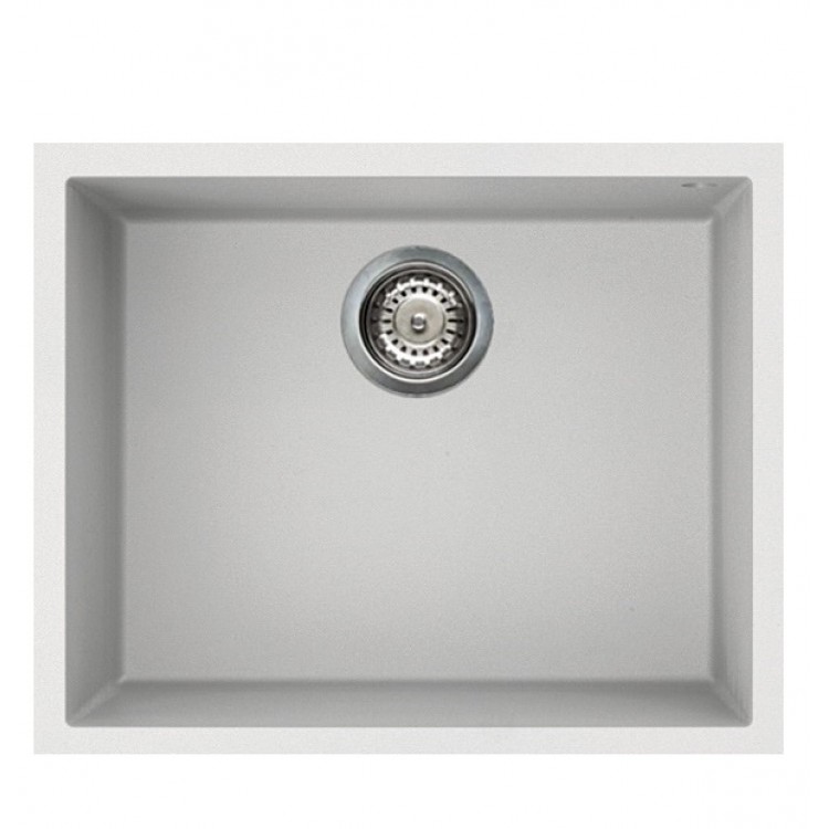 Virtuves izlietne Elleci Quadra-105 Keratek 540x440 mm, pabūvējama, balta