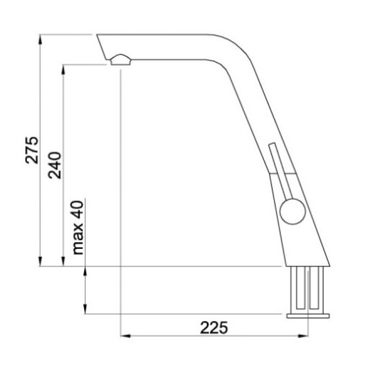Virtuves izlietnes maisītājs ELLECI Cupido, hroms