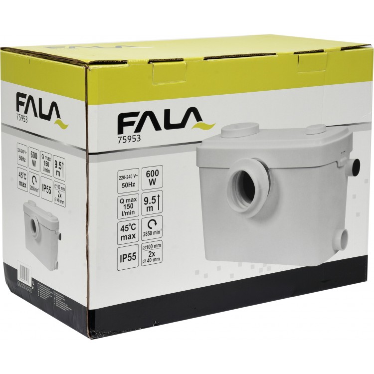 Fekālais sūknis FALA ar smalcinātāju, 600W, 697176 Fekālais sūknis FALA ar smalcinātāju, 600W, 697176