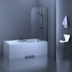 Vannas sieniņa Stikla Serviss FRANCESCA 700mm