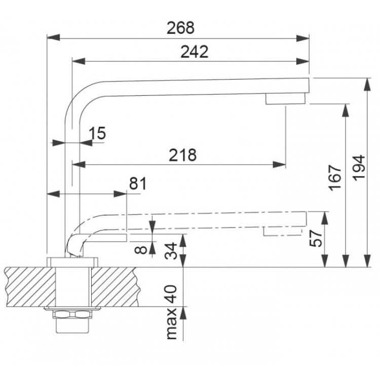 Virtuves izlietnes maisītājs FRANKE QUANTUM TWO, 115.0197.421